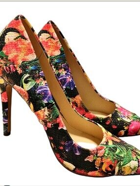 Call It Spring Floral Pointed‑Toe Heels – Size 7.5